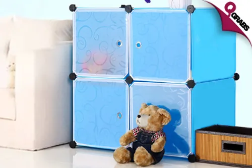 From QR99 Keep Everything Sorted with Stackable & Attachable Transparent DIY Organizer Boxes - Set of 6! (Up to QR179 Value)